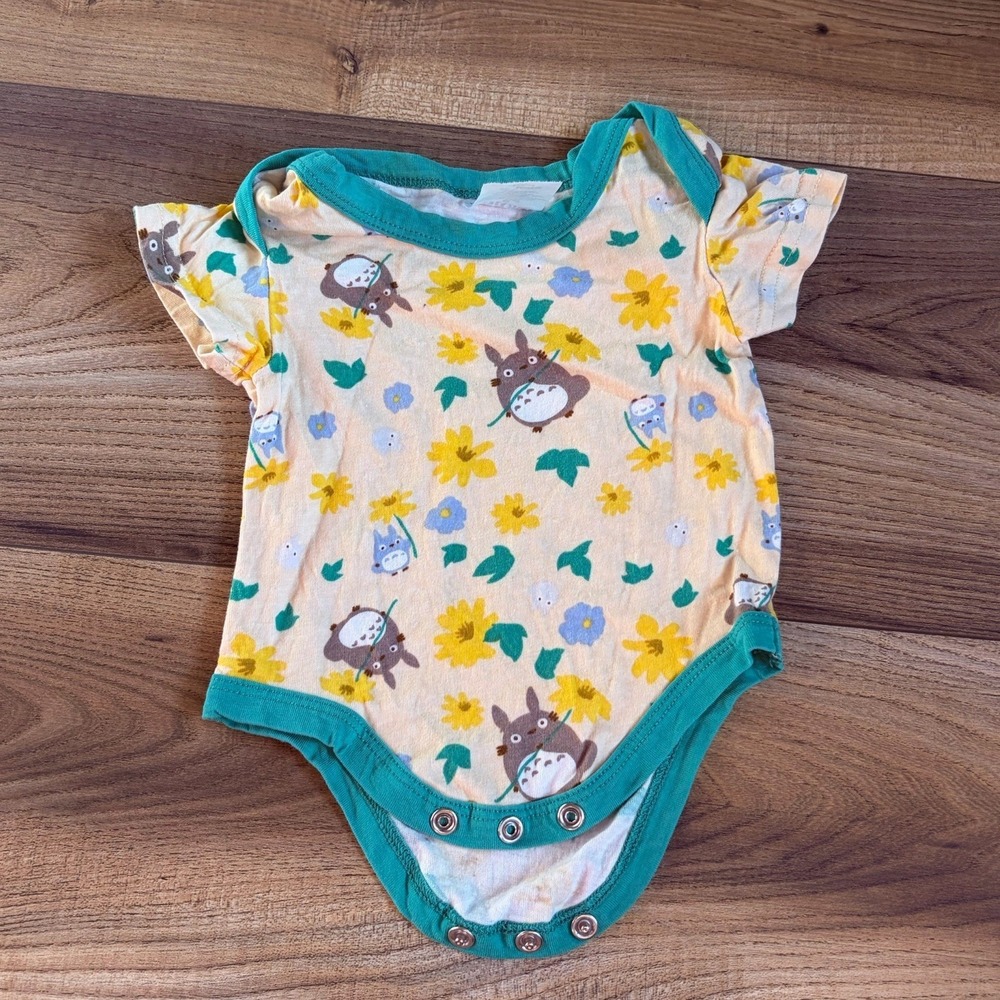 Studio Ghibli My Neighbor Totoro Baby One Piece Cotton 3 Months Vintage